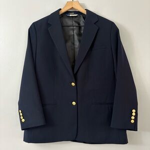 L.L. Bean Traveler Navy Blue Blazer